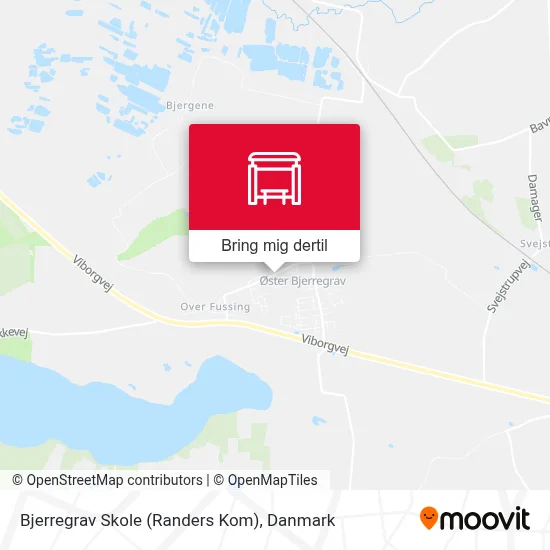 Bjerregrav Skole (Randers Kom) kort
