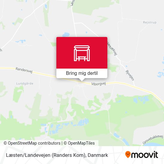 Læsten / Landevejen (Randers Kom) kort