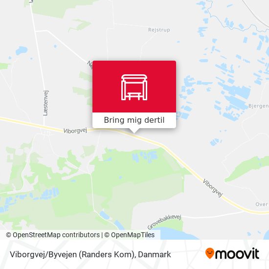 Viborgvej / Byvejen (Randers Kom) kort