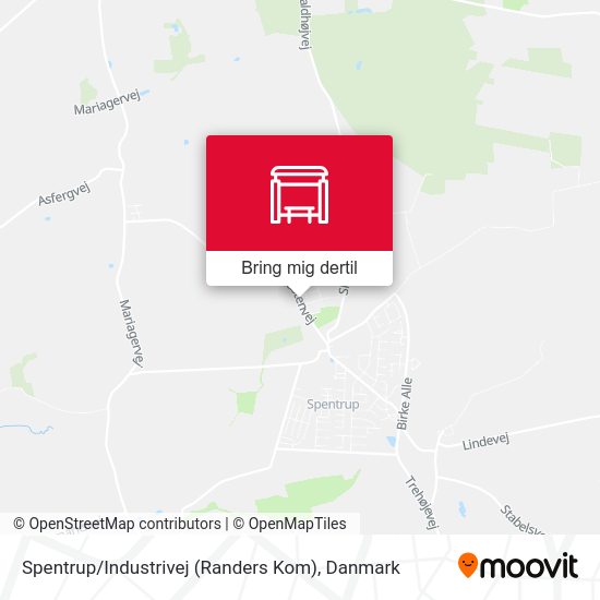 Spentrup / Industrivej (Randers Kom) kort