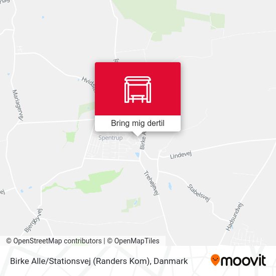 Birke Alle / Stationsvej (Randers Kom) kort