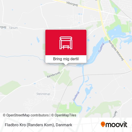 Fladbro Kro (Randers Kom) kort