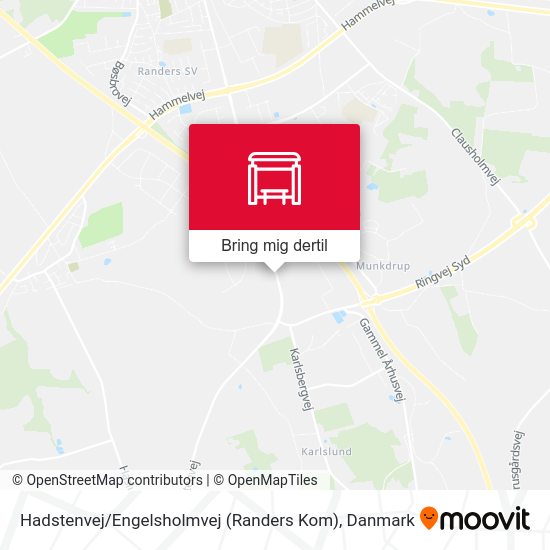 Hadstenvej / Engelsholmvej (Randers Kom) kort