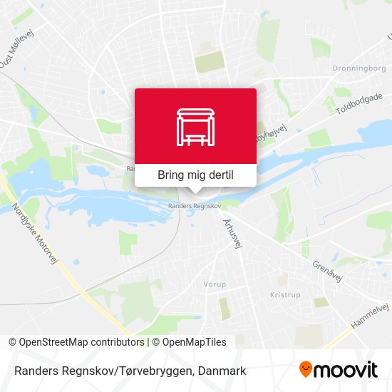 Randers Regnskov/Tørvebryggen kort