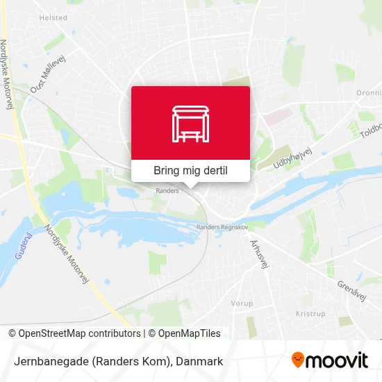 Jernbanegade (Randers Kom) kort