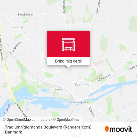 Tradium / Rådmands Boulevard (Randers Kom) kort