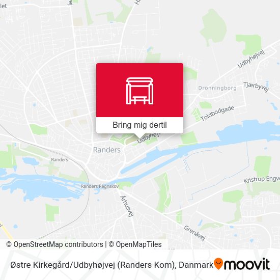 Østre Kirkegård / Udbyhøjvej (Randers Kom) kort