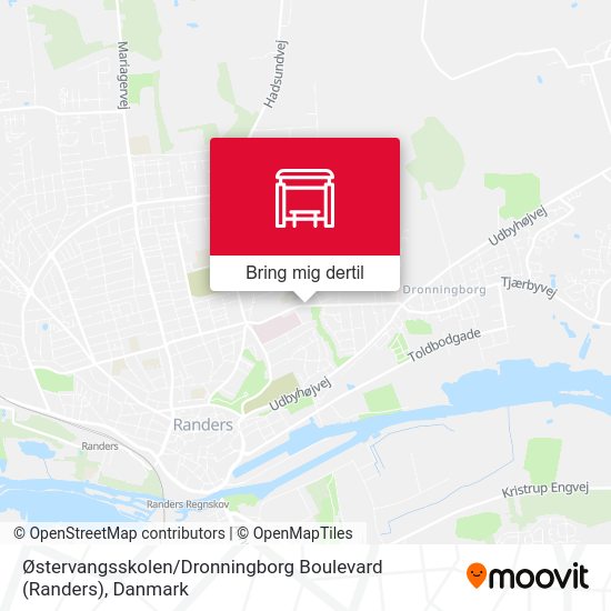 Østervangsskolen / Dronningborg Boulevard (Randers) kort