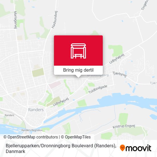 Bjellerupparken / Dronningborg Boulevard (Randers) kort