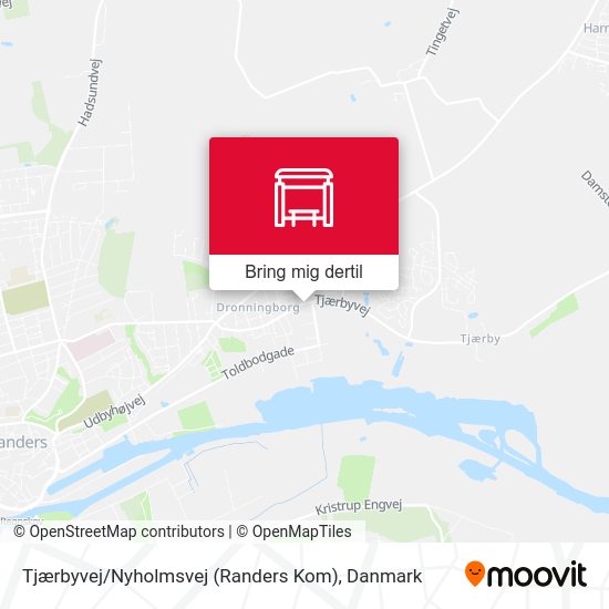 Tjærbyvej / Nyholmsvej (Randers Kom) kort
