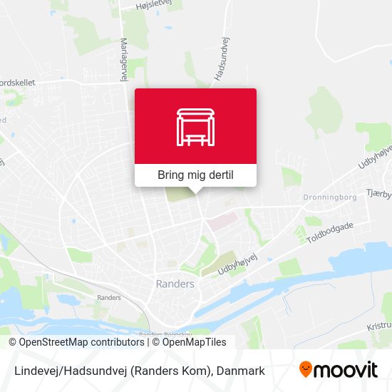 Lindevej / Hadsundvej (Randers Kom) kort