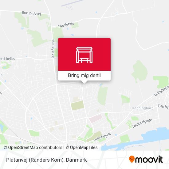 Platanvej (Randers Kom) kort