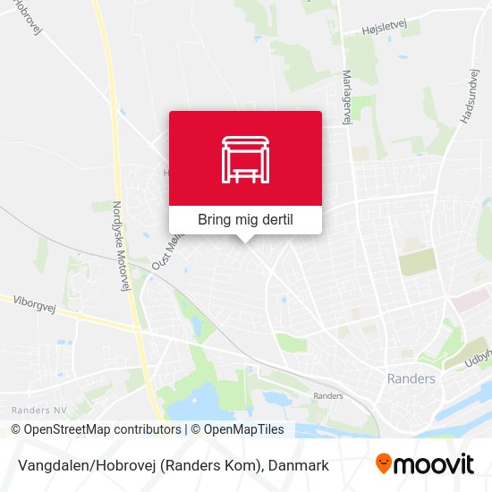 Vangdalen / Hobrovej (Randers Kom) kort