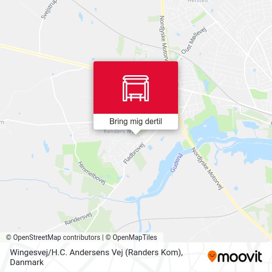 Wingesvej / H.C. Andersens Vej (Randers Kom) kort