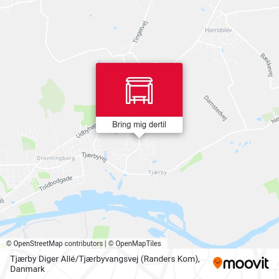 Tjærby Diger Allé / Tjærbyvangsvej (Randers Kom) kort