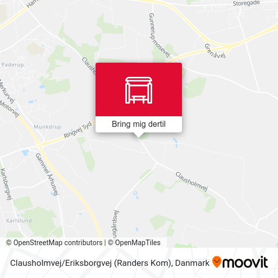 Clausholmvej / Eriksborgvej (Randers Kom) kort