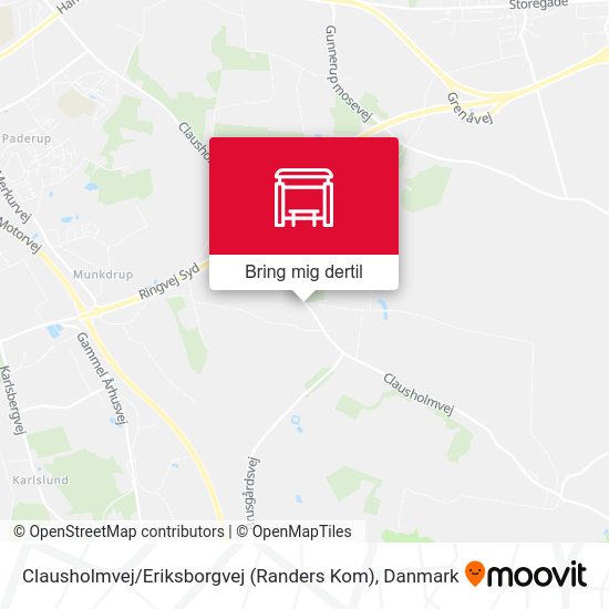Clausholmvej / Eriksborgvej (Randers Kom) kort