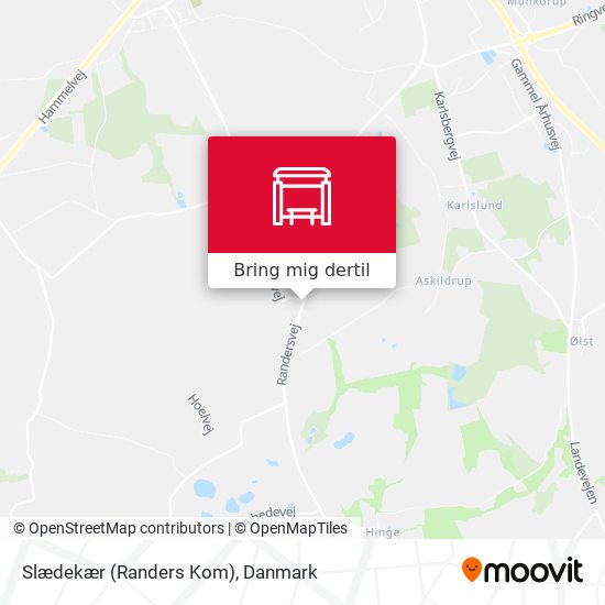 Slædekær (Randers Kom) kort