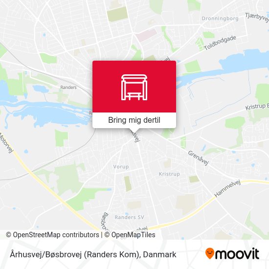 Århusvej / Bøsbrovej (Randers Kom) kort