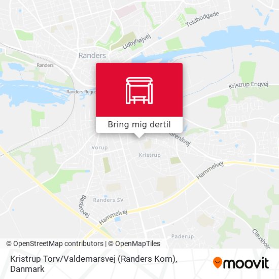 Kristrup Torv / Valdemarsvej (Randers Kom) kort