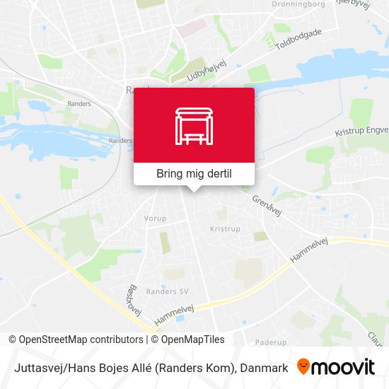 Juttasvej / Hans Bojes Allé (Randers Kom) kort