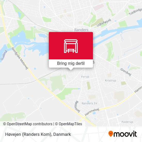 Høvejen (Randers Kom) kort