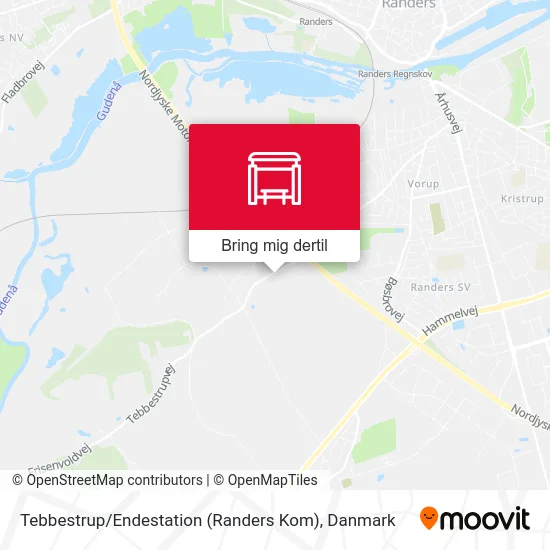 Tebbestrup / Endestation (Randers Kom) kort