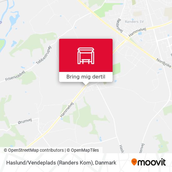 Haslund / Vendeplads (Randers Kom) kort