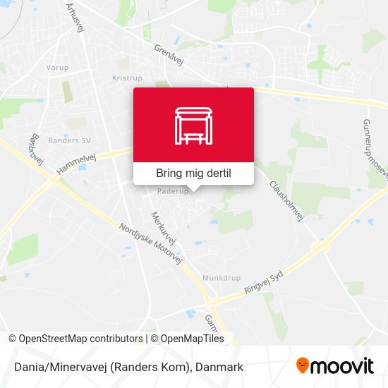 Dania/Minervavej (Randers Kom) kort