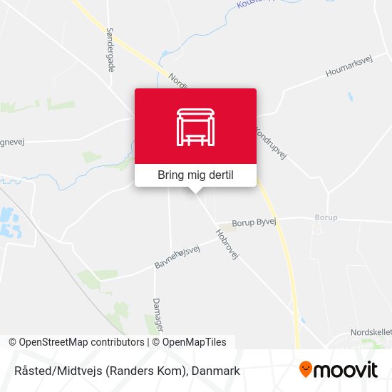 Råsted/Midtvejs (Randers Kom) kort