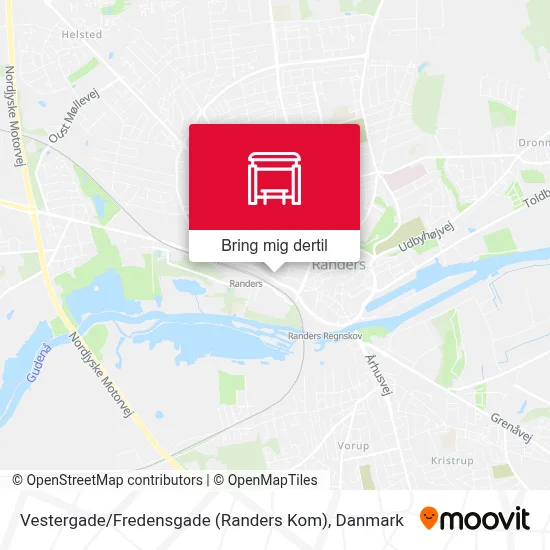 Vestergade / Fredensgade (Randers Kom) kort