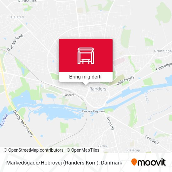 Markedsgade / Hobrovej (Randers Kom) kort