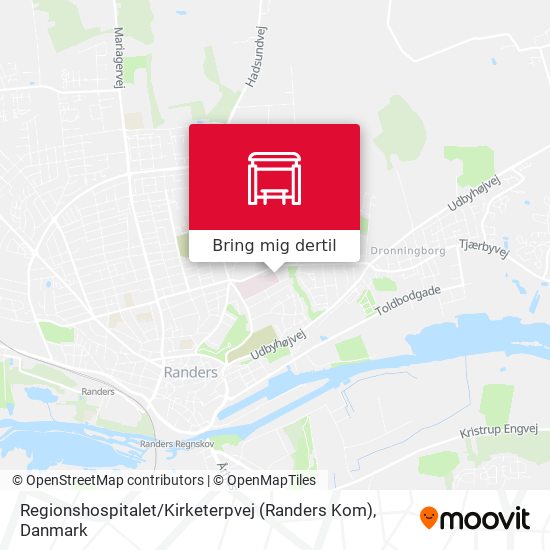 Regionshospitalet / Kirketerpvej (Randers Kom) kort