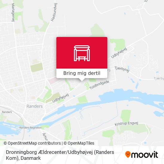 Dronningborg Ældrecenter / Udbyhøjvej (Randers Kom) kort
