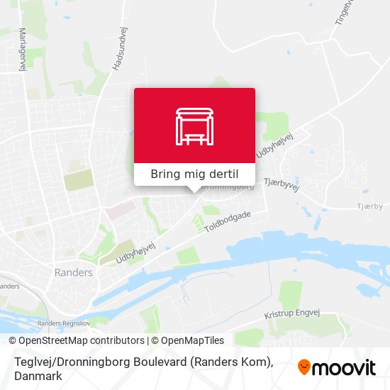 Teglvej / Dronningborg Boulevard (Randers Kom) kort