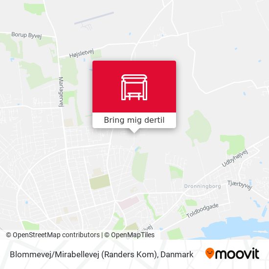 Blommevej / Mirabellevej (Randers Kom) kort