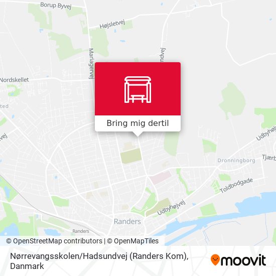 Nørrevangsskolen / Hadsundvej (Randers Kom) kort