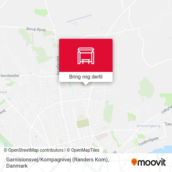 Garnisionsvej / Kompagnivej (Randers Kom) kort