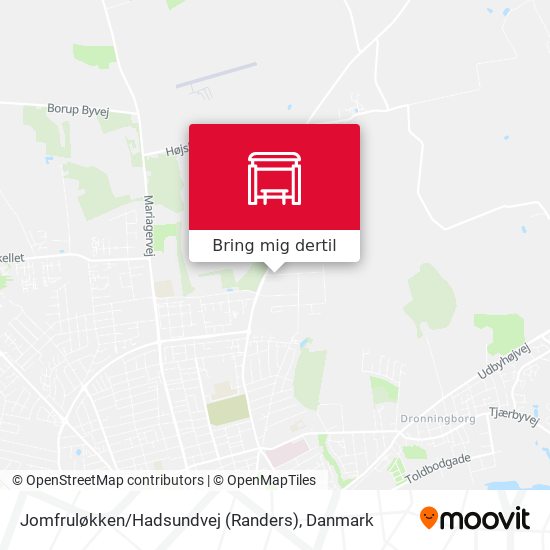 Jomfruløkken / Hadsundvej (Randers) kort