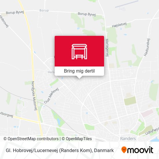 Gl. Hobrovej / Lucernevej (Randers Kom) kort