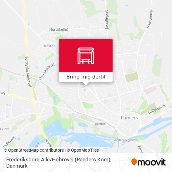 Frederiksborg Allé / Hobrovej (Randers Kom) kort