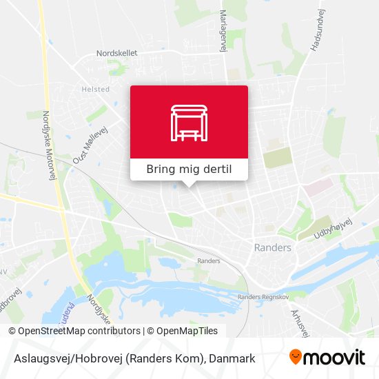 Aslaugsvej / Hobrovej (Randers Kom) kort