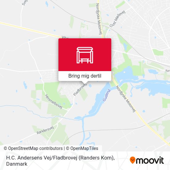 H.C. Andersens Vej / Fladbrovej (Randers Kom) kort