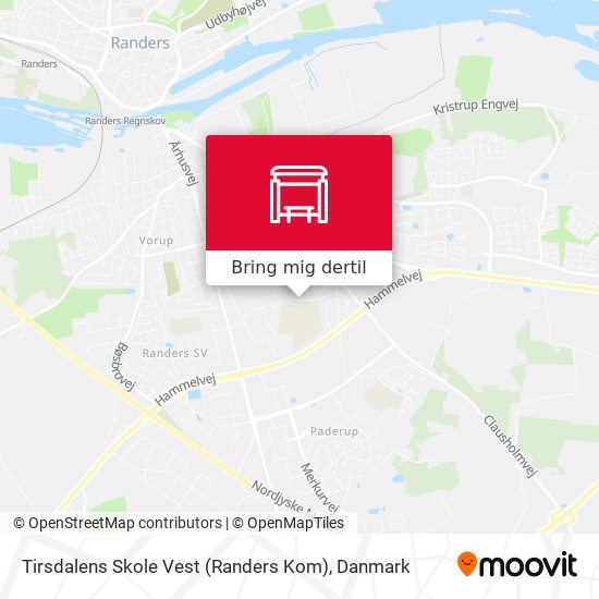 Tirsdalens Skole Vest (Randers Kom) kort