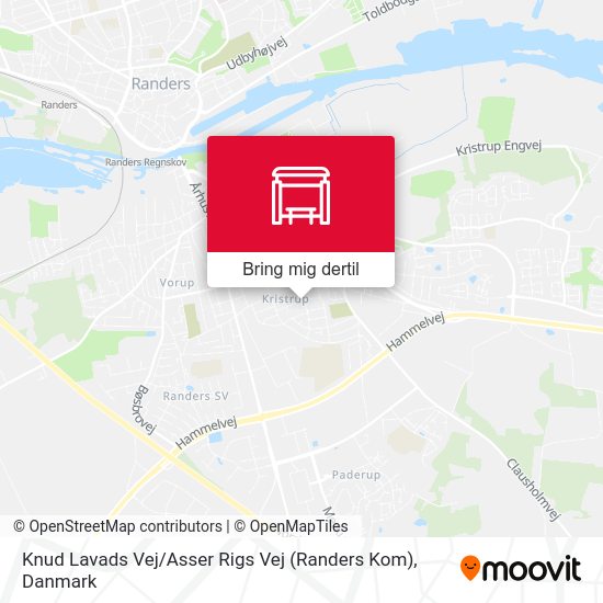 Knud Lavads Vej / Asser Rigs Vej (Randers Kom) kort