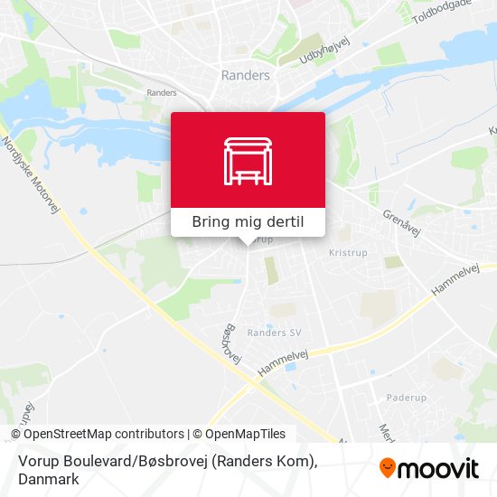 Vorup Boulevard / Bøsbrovej (Randers Kom) kort