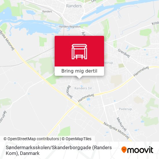 Søndermarksskolen / Skanderborggade (Randers Kom) kort