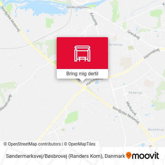 Søndermarksvej / Bøsbrovej (Randers Kom) kort