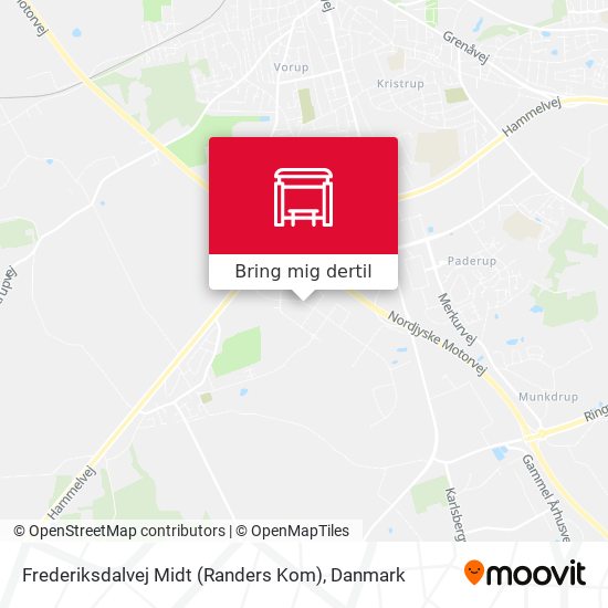 Frederiksdalvej Midt (Randers Kom) kort