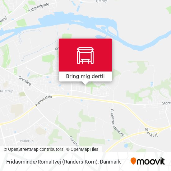 Fridasminde / Romaltvej (Randers Kom) kort